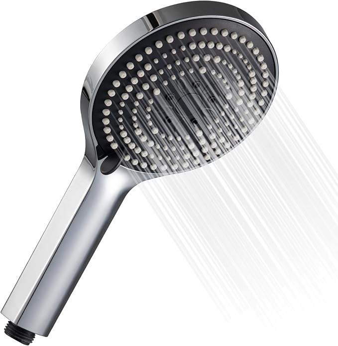 OFFO Shower Head,6 Modes Handheld Shower Head Large Powerful Boosting Handheld Showerhead for Low Water Pressure ShowerHead,Chrome