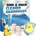 Smelly Drain Cleaner Tablets 25 Tablets, Sink and Drain Cleaner for Bad Smells, Drain Smell Eliminator Quickly for Shower, Sewer and Toilet 1 Year Supply (125g)