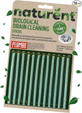 Drain Cleaning Sticks Pack of 12 – 1-Year Supply of Enzyme-Activated Cleaners, Sink Odour Remover – Natural, Sustainable Enzyme Cleaner Clog & Drain Cleaning Sticks by Plumbo
