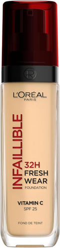 L'Oréal Paris - Fond de Teint Fluide Infaillible 32h Fresh Wear - Tous Types de Peau - Teinte : Naturel Rosé (125) - 30 ml