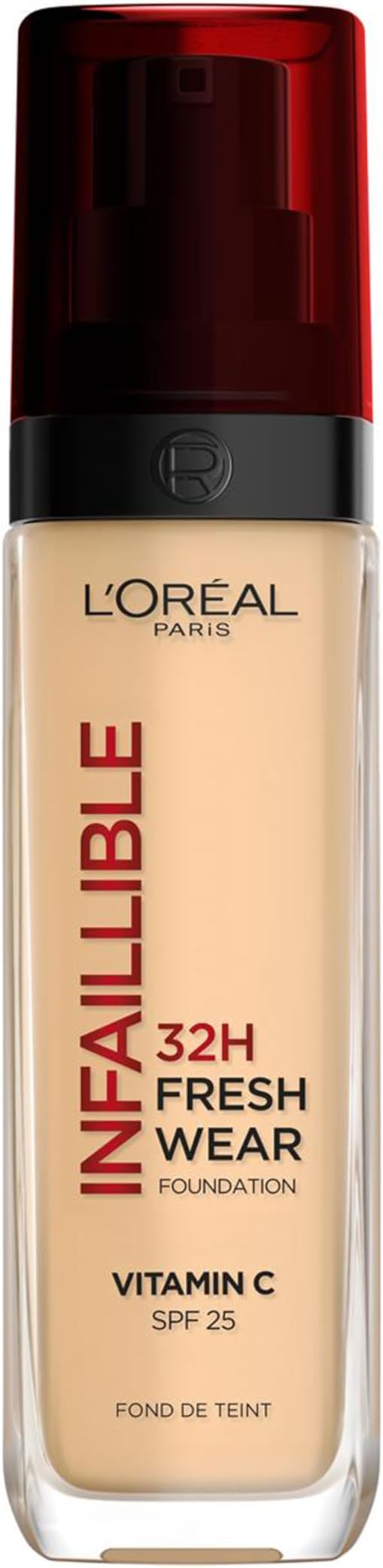 L'Oréal Paris - Fond de Teint Fluide Infaillible 32h Fresh Wear - Tous Types de Peau - Teinte : Naturel Rosé (125) - 30 ml