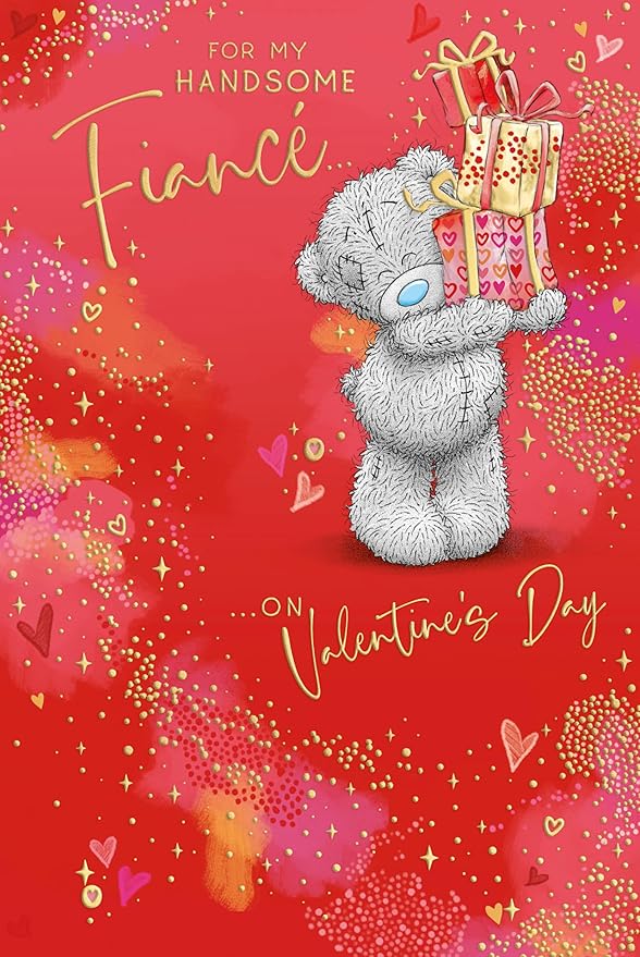 Me To You Bear Handsome Fiancé Valentine's Day Card
