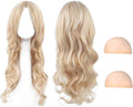 AYNKH Long Blonde Wave Wigs - 27" Curly Hair Wig for Women's Fancy Dress & Cosplay