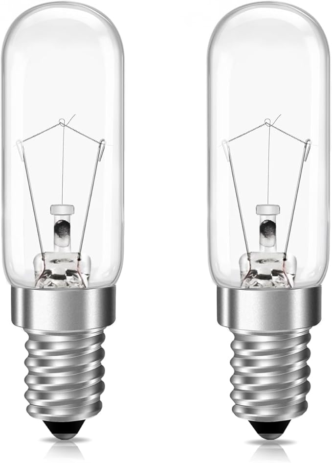 2 Pack E14 Cooker Hood Light Bulb, Dimmable, Warm White 2700K, 350LM, SES Small Edison Screw T22 Light Bulbs for Cooker Hood, Extractor Fan, Desk Lamp[Energy Class G]