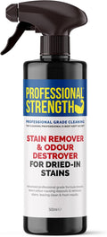 Professional Strength Dried-In Stain Remover, 500 ml (Pack of 1) – Enzyme-Based Carpet & Fabric Spray for Stubborn Stains
