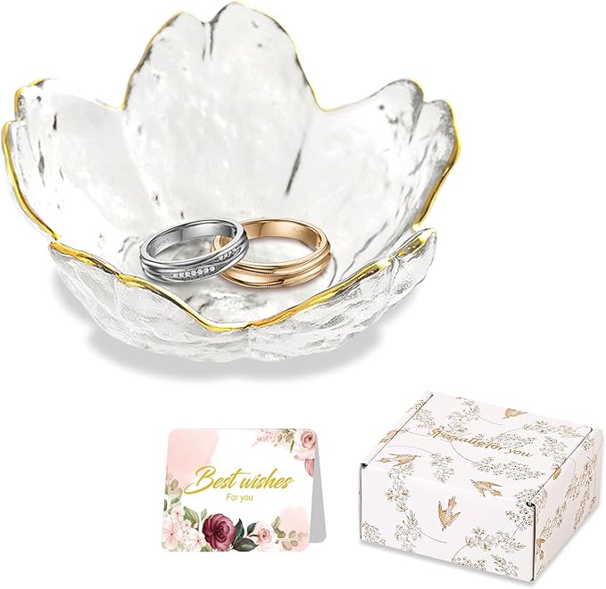 Gifts For Women Trinket Dish Unique Birthday New Home Gifts For Women Her Jewellery Tray Cute Room Decor Aesthetic Bedroom Accessories Ring Dish Holders Small Friendship Christmas House Warming Gifts