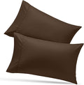 Utopia Bedding King Pillow Cases - 2 Pack - Envelope Closure - Soft Brushed Microfiber Fabric - Shrinkage and Fade Resistant Pillow Covers 20 X 40 Inches (King, Brown)