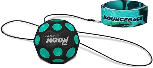 Waboba Bounceback x Returning Moon Ball - Easy to Grip , BLUE - (60 mm)