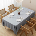 Large Grey Table Cloths 150x260cm(59x102Inch), Long Rectangular Table Cloth, Washable Polyester Fabric Tablecloth for Wedding Banquet Party Home Dining Table Cover