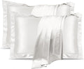 Silk Pillowcase 2 Pack,100% Natural Mulberry Silk Pillowcase for Hair and Skin Health, Standard Size 50 x 75 cm Pillow Case(Overall size: 56 x 80 cm), Soft Smooth Cooling Pillow Covers for Sleeping