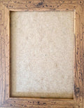 A4 Photo Frame, Rustic Brown, U.K. Manufactured, Free-Standing and Wall Hanging Picture Frame with Perspex Front