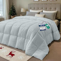 Utopia Bedding Duvet Single,10.5 Tog coverless Duvet with Corner Tabs, Box Stitched Quilt (Single, Light Grey)