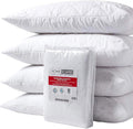 HOMESCAPES Pillow Protectors 4 Pack Quilted Top Pillow Covers Super Soft Hypoallergenic and Anti-Dust Mite Protectors with Diamond Quilting 48 x 74 cm