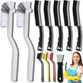 11PCS Crevice Cleaning Brush Set - Hard Bristle Crevice Cleaning Brush Tool, Multifunctional Gap Scrub Brush for Home, Bathroom, Kitchen, Window Track, Bathtub, Vehicle, Faucets, Bowl, Teapot, Cup Use