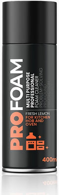 Profoam Oven, Grill & Barbecue Cleaner, Heavy Duty Oven Cleaner & Degreaser, Removes Baked On Food and Burnt-In Grease Fast, (400ml) Foam Spray, Made In The UK