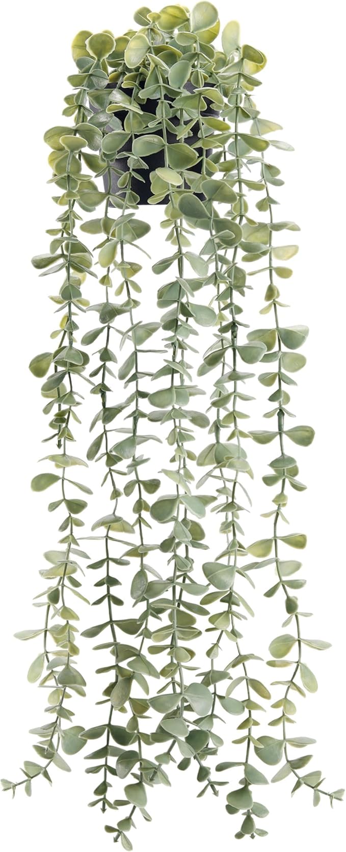 Der Rose Fake Plants Hanging Artificial Faux Plant Potted Eucalyptus Plants for Indoor Boho Bedroom Bathroom Home Wall Shelf Decor