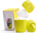Lechin Lemon Squeezer with Unique Lemon Shape Design Citrus Juicer Manual Two Ways of Use for Different Fruits (Yellow)