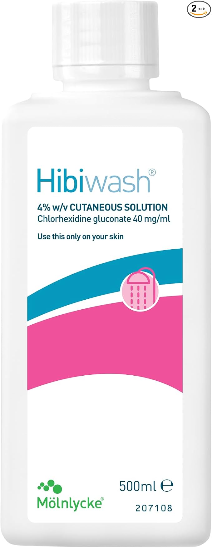 2 X Hibiwash Health Care, 500 ml