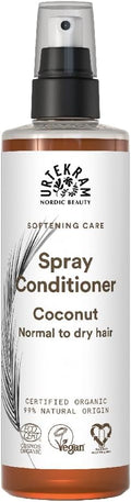 Urtekram Coconut Spray Conditioner - Natural, Organic softening care for normal to dry hair, 250ml / 8.5 fl oz (Pack of 1)