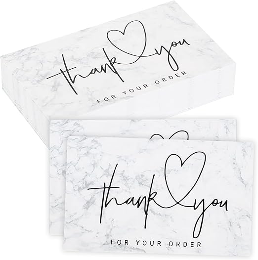 Thank You Cards 50 Pack Small Thank You Card Special Appreciation Card Blank Inside Thank You Cards Multipack Thank You for Your Order Greeting Cards for Business Customer Store Birthday Anniversary