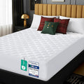 Utopia Bedding Quilted Mattress Protector, Breathable Mattress Pad, Deep Fitted Cover (White, Double - 135 x 190 + 38 cm)