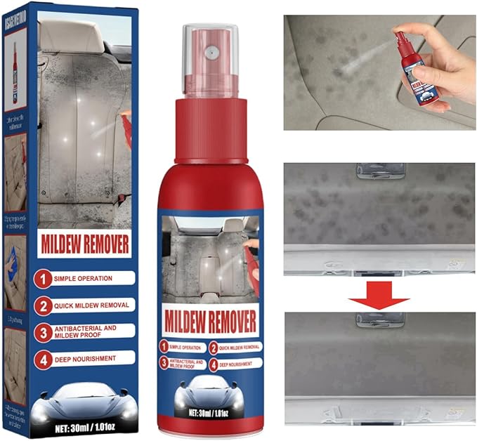 Car Interior Mould Cleaning Spray,Automotive Interior Mold Cleaner,Automobile Mold Remover Spray,Interior Detailer Cleaner for Cars,Mold and Mildew Remover Gel for Cars,Leather Mould Cleaning Spray