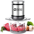 Kitchen in the box Mini Food Processors,Small Meat Grinder & Food Chopper,Electric Vegetable Chopper with One 3 Cup Bowl & S Blades for Meat/Fish/Vegetable/Baby Food,3cup(1bowl)