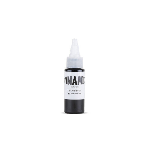 Single Needle Ltd Original Dynamic Black Tattoo Ink - For Tattoo Lining & Shading, 1oz (30ml) Bottle