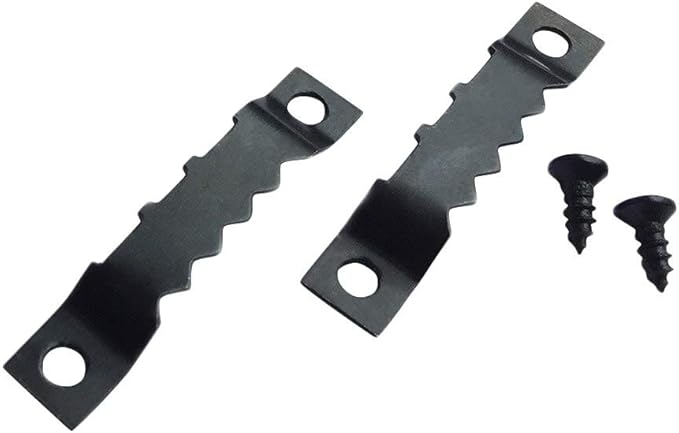 Taskar 20 Pack Sawtooth Picture Frame Hanger 45mm Black + Screws