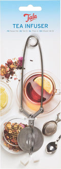 Tala Stainless Steel Ball Tea Strainer with Handle, Perfect for infusing Loose Leaf Tea and Herbal teas, can Also be Used for Herbs and Spices, Silver