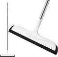 Floor Squeegee with Long Handle(50IN), Extendable Foam Squeegee Mop for Wet Room, Squidgy Shower Cleaner, Handled Floors Sweeper Water Wiper for Bathroom Kitchen Pool Pet Hair