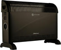 Belaco 2000W Electric Portable Convector Heater 3 adjustable heat settings fast heating space heater Manual Thermostat BS plug (Black)