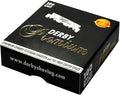 Derby Premium Single Edge (Half) Razor Blades – 100 Blades | Swedish Steel | Fits Half-Blade Holders & Straight Razors
