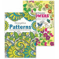 (Patterns) Martello Pattern/Flowers Adult Colouring Books Relaxation Anti Stress Ideal Gift Set
