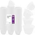 G4GADGET 250x Wax Paper Medicine Pots 28ml – Fluid Resistant Disposable Cups for Epoxy Resin, Mixing, Pills, Sauce & Paint – Small Waxed Paper Portion Cups for Resin Moulds & Art Kits