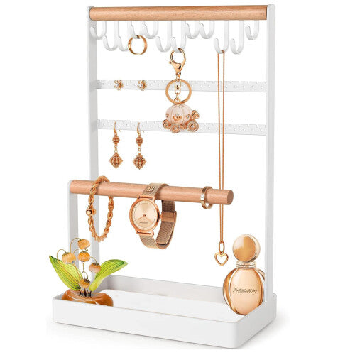 Jewelry Organizer Necklace 5-Tier Bracelet Earring Holder Stand