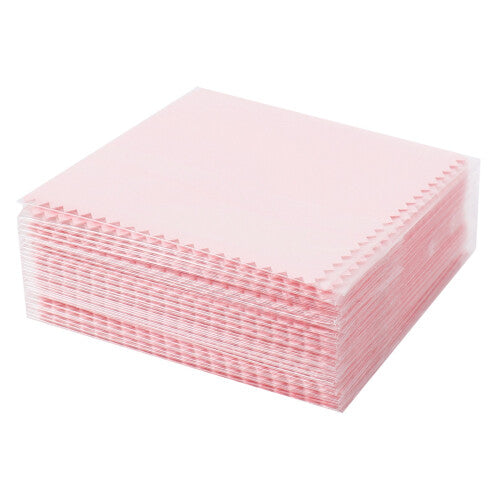 50 Pack Jewelry Cleaning Cloth,For Sterling Silver Gold Pink