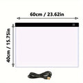 (A2) Three Layers Dimmable Led Light Pad Copy Drawing Board Pad Tracing Light