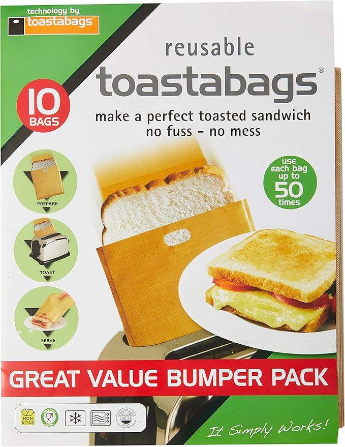 Toastabags 50 Use Pack, Gold, Pack of 10