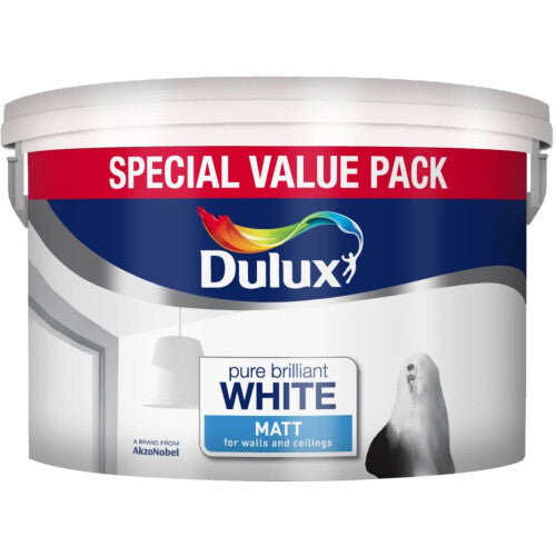 Dulux Matt Pure Brilliant White Special Value Pack 7L