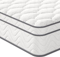 Vesgantti Double Mattress, 10.3 Inch Hybrid Mattress 4FT6 with Breathable Foam and Individually Pocket Spring - Medium Firm, Classic Box Top Collection(135x190x26cm)