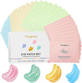 32 Pairs 4 Color Under Eye Patches, Collagen Undereye Pads, Hydrating Eye Masks for Anti Wrinkles Puffy Eyes Dark Circles, Puffiness Eye Bags Gel Pads, Travel Skincare Set, 24K Gold+Blue+Pink+Green