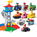 (9PCS-Chinese) Oversized Tower Puppy Headquarters Toy With Music Light Patrulla Canina Lookout Toys Set Kid's Birthday Gift