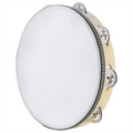Tambourine for Adults 10 Inch Hand Held Drum Bell Metal Jingles Percussion Gift Musical Educational Instrument
