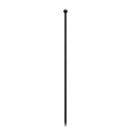 Ball Top Fence Post, Black. 96cm.