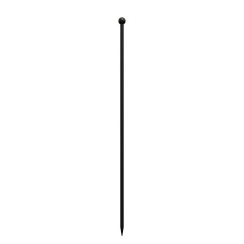 Ball Top Fence Post, Black. 96cm.