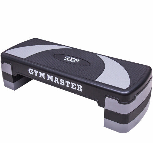 (3 Level) GYM MASTER Adjustable Step Aerobics Platform | Home Exercise Cardio Pilates Yoga Equipment