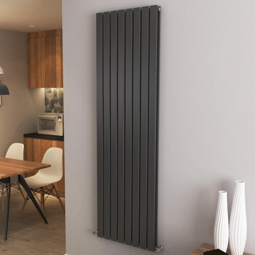 (1800x544mm Double) Vertical flat radiator anthracite all sizes