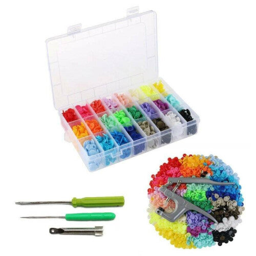KAM Snaps 360pcs T5 Plastic Buttons Stubs Poppers Fastener Snap Pliers