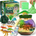 (Child) Dinosaur Terrarium Kit for Youngsters - Educational DIY Craft Set, Green PE Material
